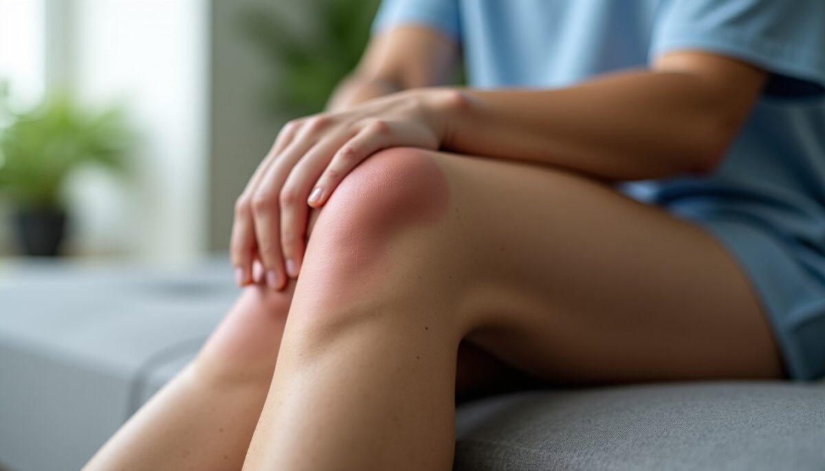 Une boule sur le devant du genou : causes fréquentes, gravité, et quand consulter vite